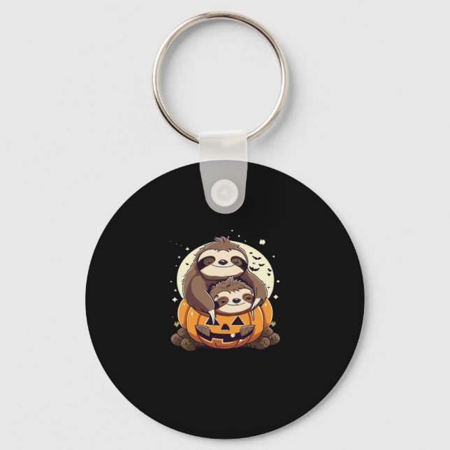 Cute family of sloths Essential T-Shirt Key Ring (Front)