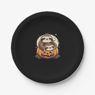 Cute family of sloths Essential T-Shirt Paper Plate