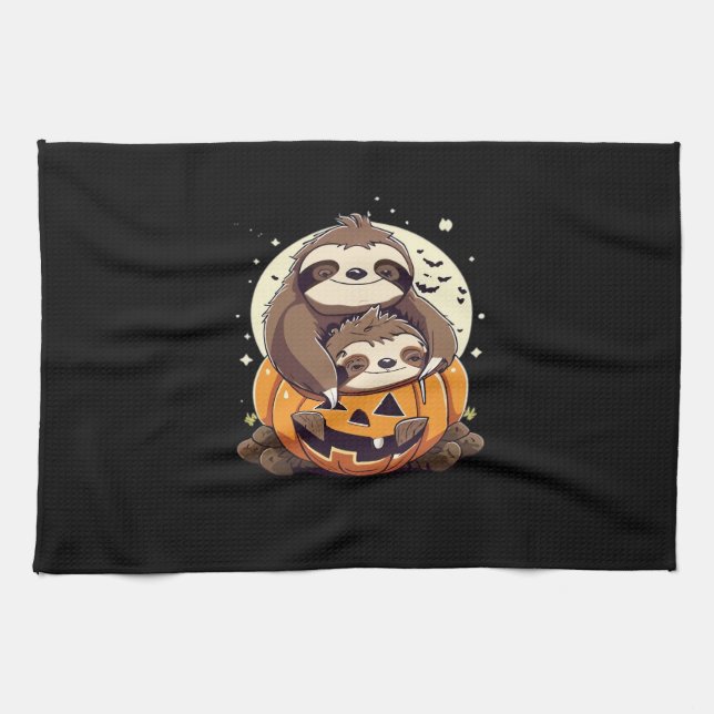Cute family of sloths Essential T-Shirt Tea Towel (Horizontal)
