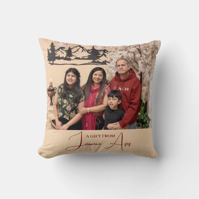 Cute family Personalized Gift From Cushion (Front)