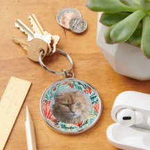 Cute Family Pet Photo Gifts Keychain