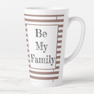 Cute family-proud cat lovers and pet families latte mug