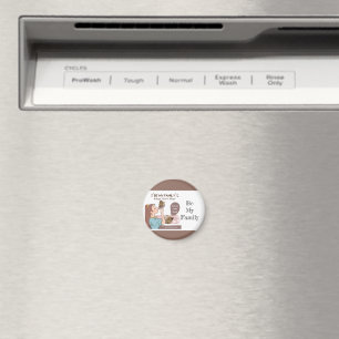 Cute family-proud cat lovers and pet families magnet