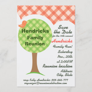 Cute family reunion invitation. invitation