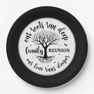 Cute Family reunion party Paper Plate