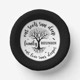 Cute Family reunion party  Paper Plate