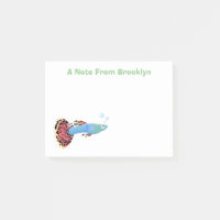 Cute fancy guppy tropical fish cartoon