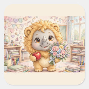 Cute Fantasy Animal Classroom Sticker