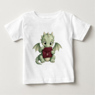 Cute Fantasy Baby Dragon Reading Mail T-Shirt