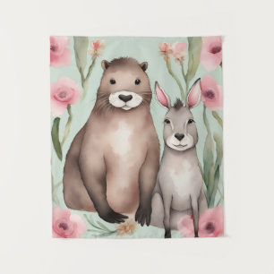 Cute Fantasy Critters Tapestry