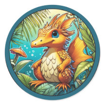 Cute Fantasy Dinosaur 