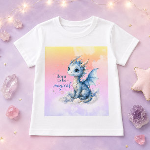 Cute Fantasy Dragon Born to Be Magical T-Shirt