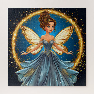 Cute Fantasy Fairy Enchanted Magical Gift Idea Jigsaw Puzzle