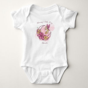 Cute Fantasy Moon Fairy Personalised Baby Bodysuit