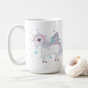 cute fantasy unicorn add name Coffee Mug