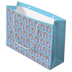 Cute Fantasy Unicorn Large Gift Bag