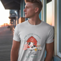 Cute Farm Animal Kids Birthday Parent Dad