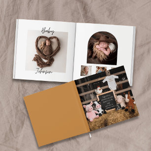 Cute Farm Animals Baby photo book keepsake