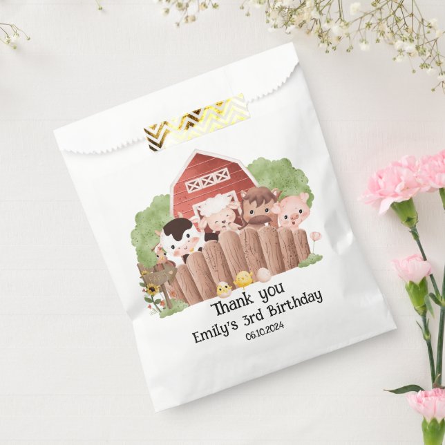 Cute Farm Animals Birthday Favour Bags (Sealed)