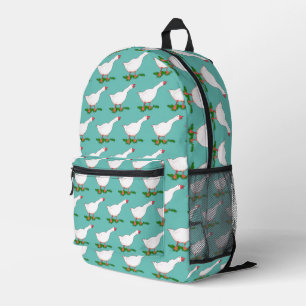 cute farm goose pattern printed backpack
