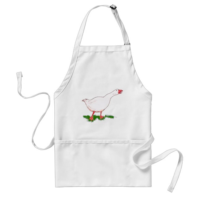 cute farm goose standard apron (Front)