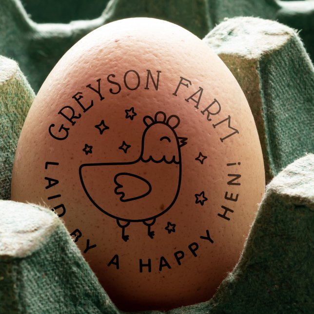 Cute Farm Hen Fresh Egg Stamp (Creator Uploaded)