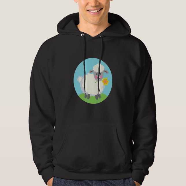 Cute Farm Sheep Hoodie (Front)