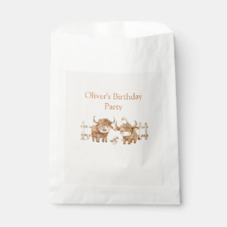 Cute Farm Themed Birthday Party Favour Bags