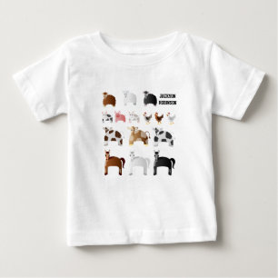Cute Farm Yard Animals Baby T-Shirt