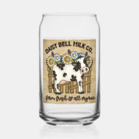 Cute Farmhouse dairy milk cow