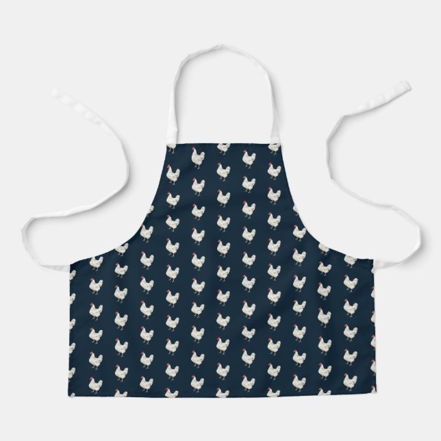 Cute Farmhouse Style Chicken Pattern Apron (Front)