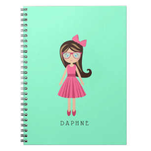 Cute Fashion Designer Girl Personalised Journal