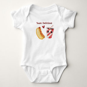 Cute Fast Food – Kawaii Junk Food Faces Baby Bodysuit