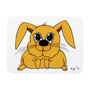 Cute Fat Bunny Flexible Magnet