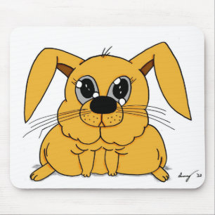 Cute Fat Bunny Mousepad