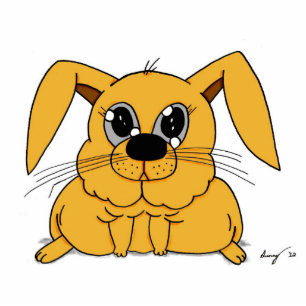 Cute Fat Bunny Sculpture Magnet Photo Sculpture Magnet