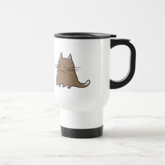 Cute Fat Little Chubby Kitty Cat Travel Mug