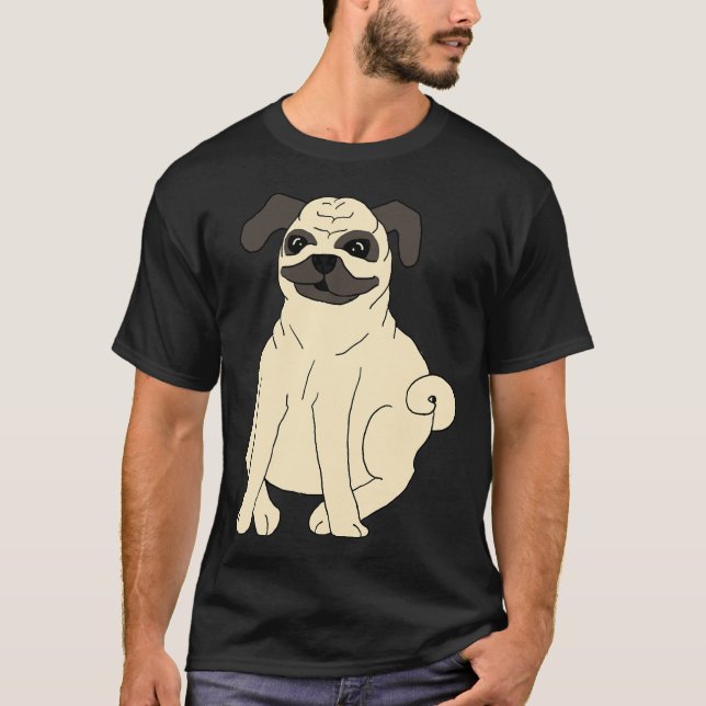 Cute fat pug 312 T-Shirt (Front)