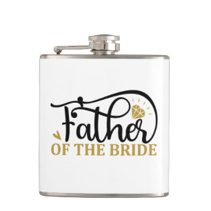 Cute Father Of The Bride  Hip Flask