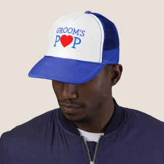 Cute Father of The Groom Love Heart Rehearsal Hat