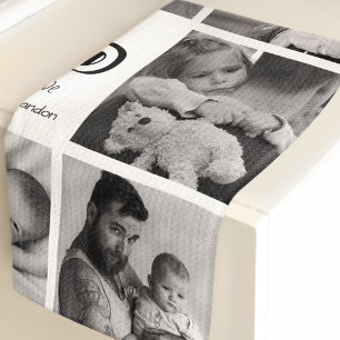 Cute Father's Day Photo Collage Golf Towel