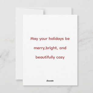 Cute Fawn & Friends Cosy Holiday Card