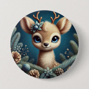 Cute Fawn Illustration 7.5 Cm Round Badge