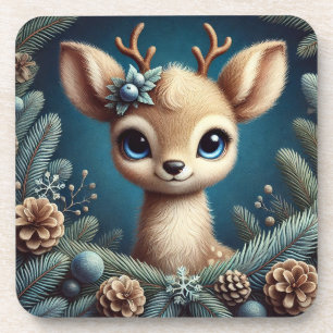 Cute Fawn Illustration Coaster