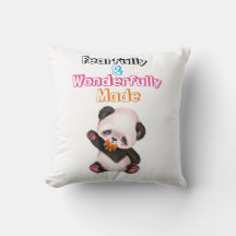 Cute Fearfully And Wonderfully Made Throw Pillow