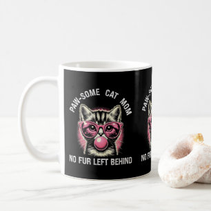 Cute Feline Kitty Cat Lover Gift Paw-some Cat Mum Coffee Mug