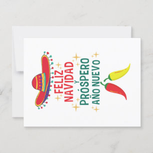 Cute feliz navidad christmas postcard