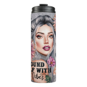 Cute Female Daily Affirmations Thermal Tumbler
