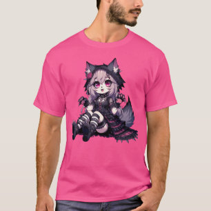 Cute Female Kawaii Werewolf T-Shirt