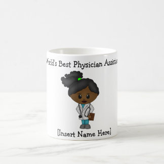 Cute Female Physician Assistant - Black / African  Coffee Mug